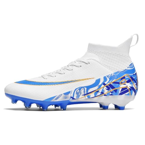 IFIKK Fußballschuhe Herren Spike Cleats Athletics Spikes Fußballschuhe Unisex-Kinder Trainingsschuhe Professionelle Turnschuhe Outdoor Sport Fußball Stiefel Wettkampf von IFIKK