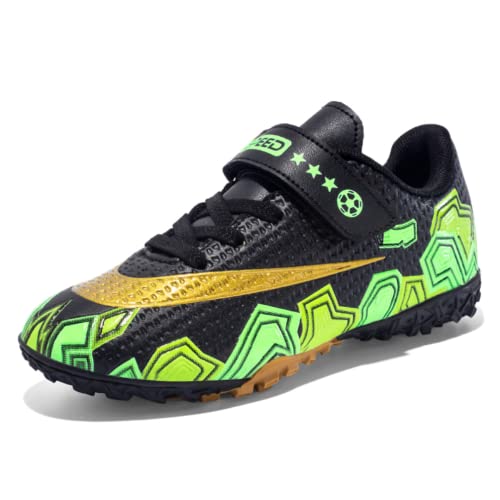 IFIKK Fußballschuhe Jungen Fussballschuhe Kinder Professionelle Athletics Trainingsschuhe Sportschuhe Mädchen Outdoor Fußballschuhe (CC03,38) von IFIKK