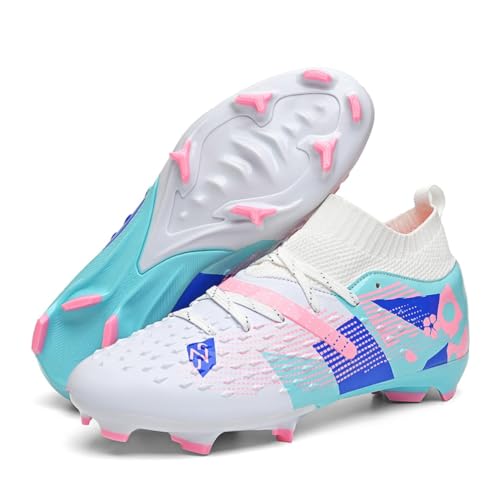 IFIKK Herren High Top Spike Cleats Athletics Fußballschuhe Unisex-Kinder Professionelle Trainingsschuhe von IFIKK