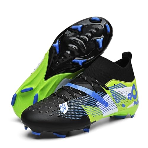 IFIKK Herren High Top Spike Cleats Athletics Fußballschuhe Unisex-Kinder Professionelle Trainingsschuhe von IFIKK