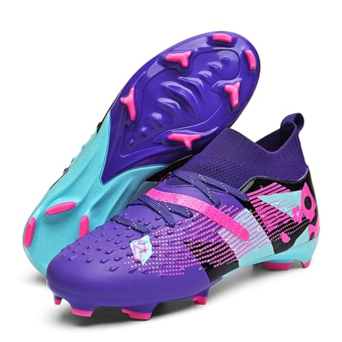 IFIKK Herren High Top Spike Cleats Athletics Fußballschuhe Unisex-Kinder Professionelle Trainingsschuhe von IFIKK