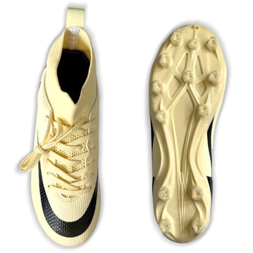 IFIKK Herren High Top Spike Cleats Athletics Fußballschuhe Unisex-Kinder Professionelle Trainingsschuhe von IFIKK