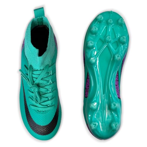 IFIKK Herren High Top Spike Cleats Athletics Fußballschuhe Unisex-Kinder Professionelle Trainingsschuhe von IFIKK