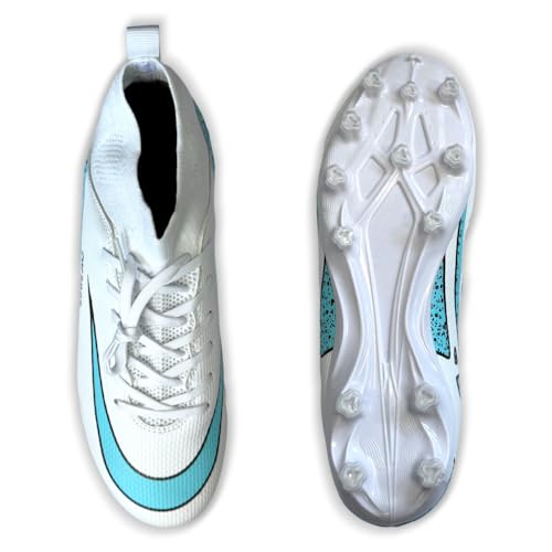 IFIKK Herren High Top Spike Cleats Athletics Fußballschuhe Unisex-Kinder Professionelle Trainingsschuhe von IFIKK