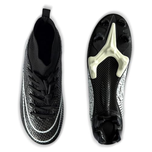 IFIKK Herren High Top Spike Cleats Athletics Fußballschuhe Unisex-Kinder Professionelle Trainingsschuhe von IFIKK
