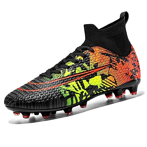 IFIKK Herren Professionelle Fußballschuhe High Top Spike Cleats Athletics Für Jugendliche Kinder Unisex Fußballschuhe von IFIKK