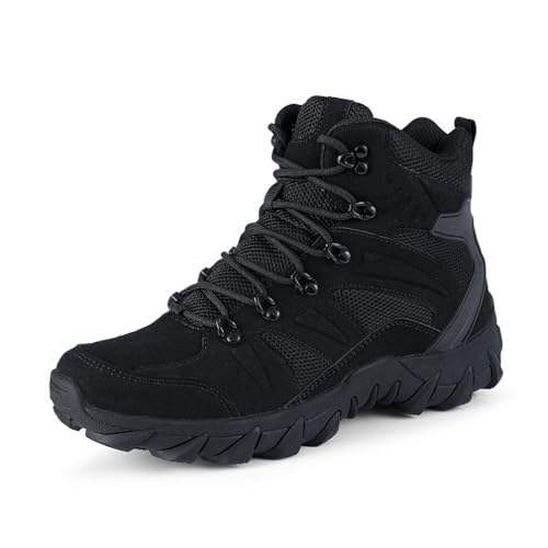 IFIKK Herren Taktische Stiefel Armee Stiefel Herren Militär Wüste Wasserdichte Arbeits Sicherheit Schuhe Klettern Wanderschuhe Knöchel Herren Outdoor Stiefel (L002,43) von IFIKK