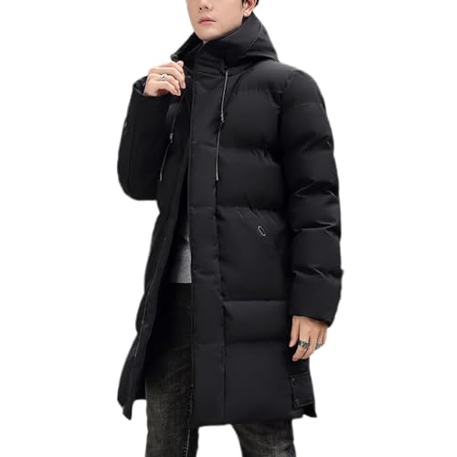 IFIKK Herren Winter Jacke Mantel Daunenjacke für Herren Lang Winterjacke Wintermantel Daunenmantel Steppmantel Herren Jacken (DE/NL/SE/PL, Alphanumerisch, 5XL, Regular, Regular, WIJK02) von IFIKK