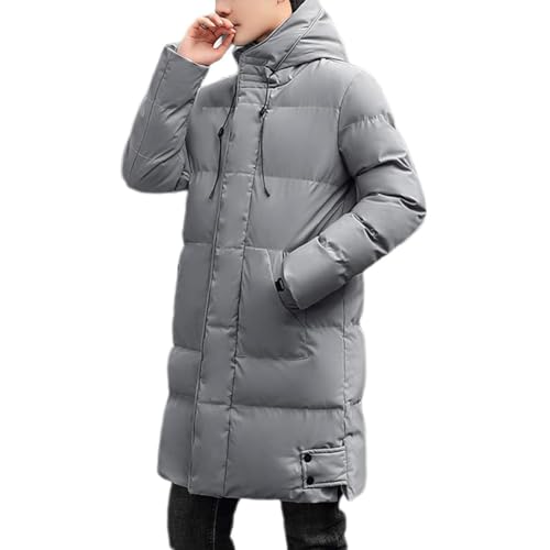IFIKK Herren Winter Jacke Mantel Daunenjacke für Herren Lang Winterjacke Wintermantel Daunenmantel Steppmantel Herren Jacken (DE/NL/SE/PL, Alphanumerisch, M, Regular, Regular, WIJK04) von IFIKK