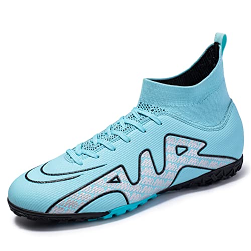 IFIKK High Ankle Herren Fußballschuhe Anti-Rutsch TF/AG Fußballschuhe Professionelle Kinder Trainingsschuhe Outdoor Gras Stollen Turnschuhe (TF 02,37) von IFIKK