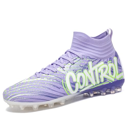 IFIKK High Ankle Herren Fußballschuhe Anti-Rutsch TF/AG Fußballschuhe Professionelle Kinder Trainingsschuhe Outdoor Gras Stollen Turnschuhe von IFIKK