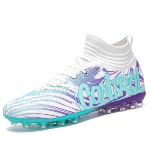 IFIKK High Ankle Herren Fußballschuhe Anti-Rutsch TF/AG Fußballschuhe Professionelle Kinder Trainingsschuhe Outdoor Gras Stollen Turnschuhe von IFIKK