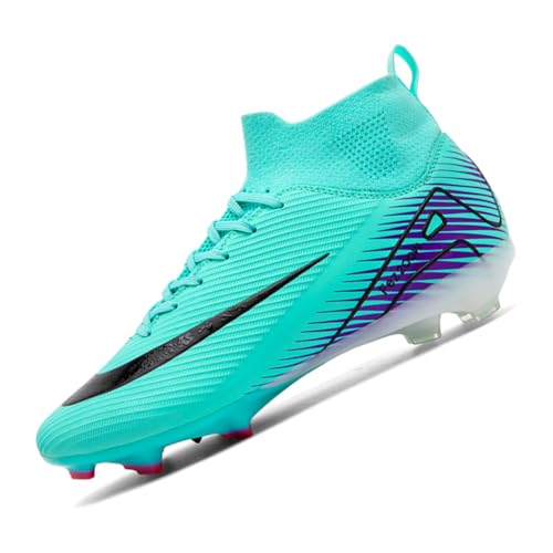 IFIKK High Ankle Herren Fußballschuhe Anti-Rutsch TF/AG Fußballschuhe Professionelle Kinder Trainingsschuhe Outdoor Gras Stollen Turnschuhe von IFIKK