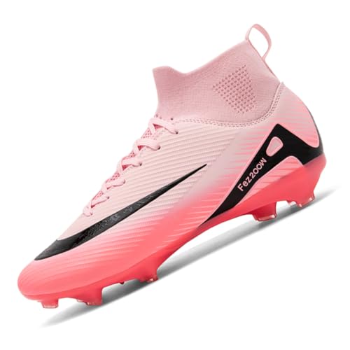 IFIKK High Ankle Herren Fußballschuhe Anti-Rutsch TF/AG Fußballschuhe Professionelle Kinder Trainingsschuhe Outdoor Gras Stollen Turnschuhe von IFIKK