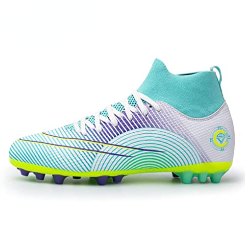 IFIKK Professionelle Unisex-Fußballschuhe mit Langen Spikes TF-Knöchel-Fußballschuhe Outdoor-Grasschuh-Fußballschuhe (I,38) von IFIKK