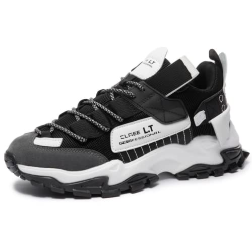 IFIKK Schuhe Herren Turnschuhe Herren Casual Herrenschuhe Luxusschuhe Trainer Race Atmungsaktive Schuhe Mode Loafer Laufschuhe Für Herren (LKM02,42) von IFIKK