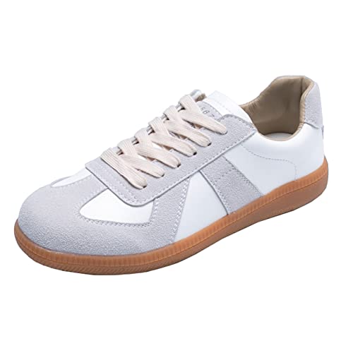 IFIKK Turnschuhe Flatform Sneaker Damen Herren Leichtgewichts Low Schuhe Unisex rutschfeste Walkingschuhe Sportschuhe Laufschuhe Straßenlaufschuhe Weiche Freizeitschuhe für Paare (Herren, 44) von IFIKK