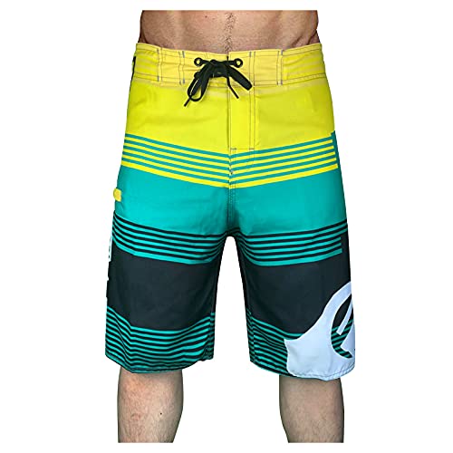 Herren Badeanzug Schnelltrocknend Badehose Beachwear Herren Badehosen Bedruckt Badehose mit Kordelzug Ultra Knappe Badehosen Leichte Sommer Strand Shorts Badehose Herren Lang Hawaii Beachshorts von IFOUNDYOU