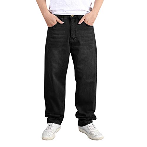 Herren Hip Hop Hose Cargohosen Hipster Style Baggy Rap Straight Leg Loose Fit Breite Jeans Herren von IFOUNDYOU