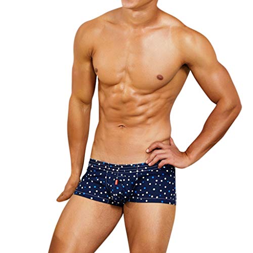 IFOUNDYOU Herren Boxershorts, Unterhosen Herren Karierte Drucken Mode Hipster Bequeme Retroshorts mit Beutel Lockere Unterwäsche Personalisierte von IFOUNDYOU