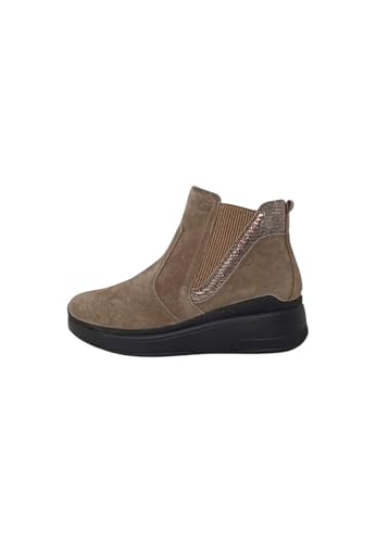 IGI&CO 6654411 Scam. Kalbsleder Schlamm Stiefeletten mit mittlerem Keilabsatz für Damen aus Nubukleder Braun, Schlamm, 38 EU IGI&CO 6654411 Scam. Kalbsleder Schlamm Stiefeletten mit mittlerem Keilabsatz für Damen aus Nubukleder Braun, Schlamm, 38 EU von IGI&Co