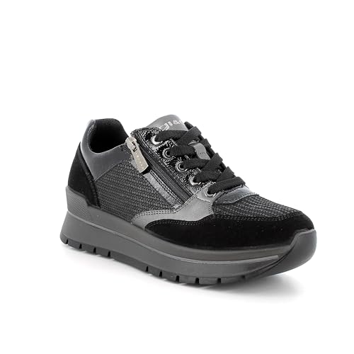 Igi&Co Damen Anika Oxford-Schuh, Schwarz Schwarz Laminiert, 37 EU von IGI&Co