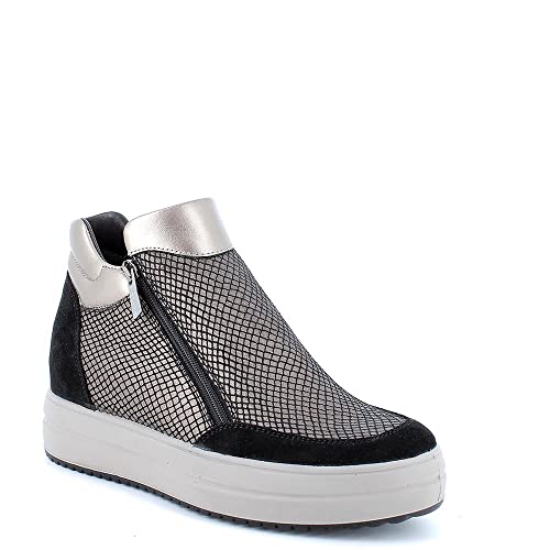 IGI&CO Damen Shirley Sneaker, Bronze, Schwarz, 35 EU von IGI&Co