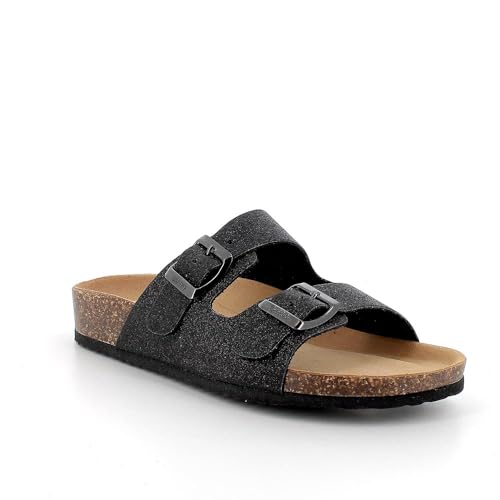 IGI&Co Damen D.blake Schiebe-Sandalen, Schwarz Glitzer, 38 EU von IGI&Co