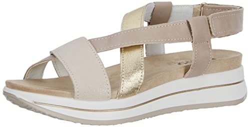 Igi&Co Damen Sindy Keilsandale, Beige, 38 EU von IGI&Co