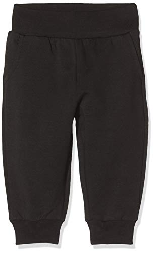 igi Unisex Baby Sweatpants Jogginghose, Schwarz (Jet Black BL), 62/68 (Herstellergröße:3-6m) von IGI&Co