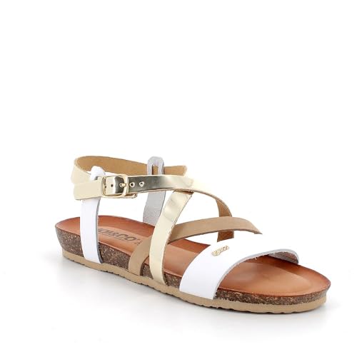 imac spa Damen D.Posy Flache Sandale, Platin weiß, 41 EU von IGI&Co