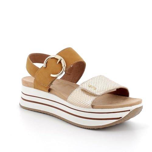 imac spa Damen D.skay Keilsandale, Platin Kamel, 35 EU von IGI&Co