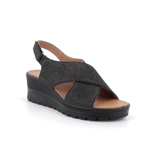 imac spa IGI&Co Damen D.claire Keilsandale, Schwarz schillernd, 40 EU von IGI&Co