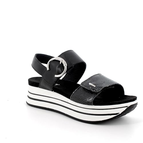 Igi&Co imac spa Damen D.skay Keilsandale, Schwarz, 35 EU von IGI&Co
