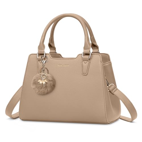 IGOLUMON Handtasche Damen Mittelgroß Tasche Leder Henkeltasche Damen-Henkeltaschen Tote Bag Handtaschen Taschen Schultertaschen Umhängetasche Schultertasche Damenhandtaschen Khaki von IGOLUMON