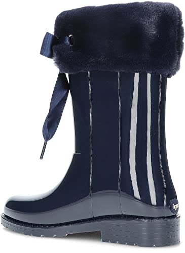 Igor - Regenstiefel für Mädchen - Campera Charol Soft Hochglanz mit Schleife - Dunkelblau von IGOR