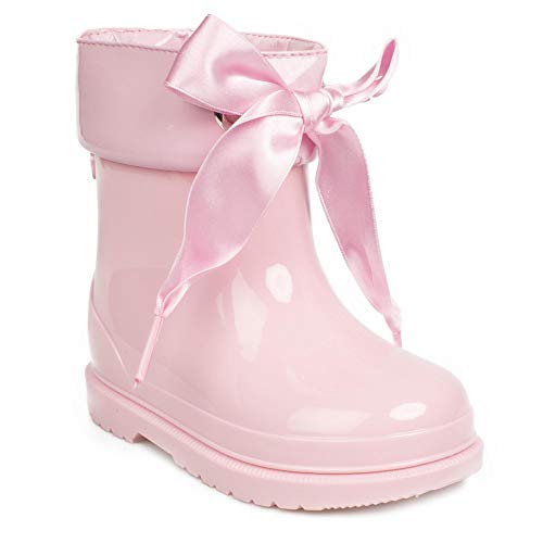 Pisamonas Botas agua niña caña Baja Charol Con Lazo Igor Talla 24 en Color rosa von IGOR