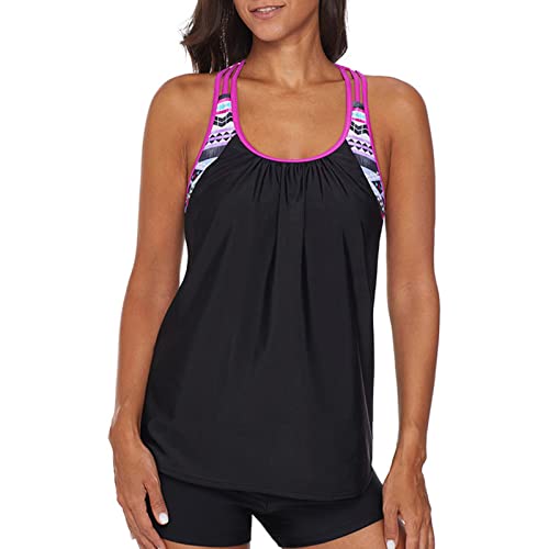 IHCEMIH Badeanzug Damen Tankini Push up Bauchweg High Waist Badeanzug Bademode Badeanzüge Schwimmanzug Zweiteiler Sport Strand Sommer Bikini Oberteile Badeshorts Set Badekleid Frauen Schwarz L IHCEMIH Badeanzug Damen Tankini Push up Bauchweg High Waist Badeanzug Bademode Badeanzüge Schwimmanzug Zweiteiler Sport Strand Sommer Bikini Oberteile Badeshorts Set Badekleid Frauen Schwarz L von IHCEMIH
