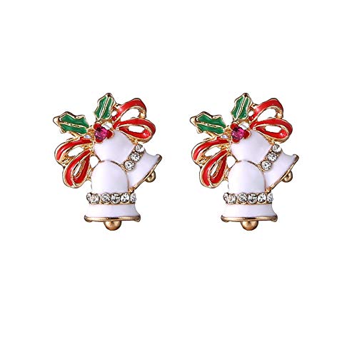 Cartoon Diamant Ornamente Glocke Mode Weihnachten Ohrringe Ohrringe Weihnachten Ohrringe Frauen Schmuck Ohrringe, a, Einheitsgröße von IHEHUA