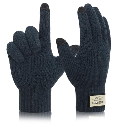 IHIGOGOFA Winterhandschuhe Touchscreen Strickhandschuhe Fingerhandschuhe Sport Warm und Winddicht Winter Handschuhe für Skifahren Radfahren Geeinget für Damen und Herren von IHIGOGOFA