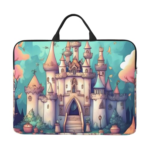 Classical Castle Laptoptasche mit stoßfestem Futter und tragbarem Design, geeignet für Business und den täglichen Gebrauch. von IHVBRHHM