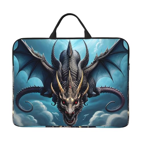 Flying Dragon 14-Zoll-Laptop-Tasche mit stoßfestem Futter und tragbarem Design, geeignet für Business und Alltag. von IHVBRHHM
