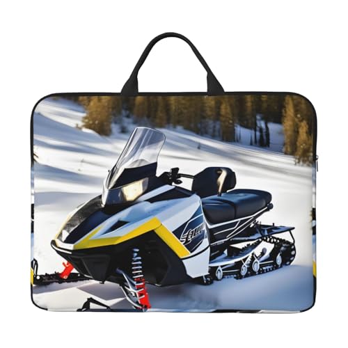 IHVBRHHM Advanced Snowmobile Laptoptasche mit stoßfestem Futter und tragbarem Design, geeignet für Business und Alltag, Schwarz, Einheitsgröße von IHVBRHHM