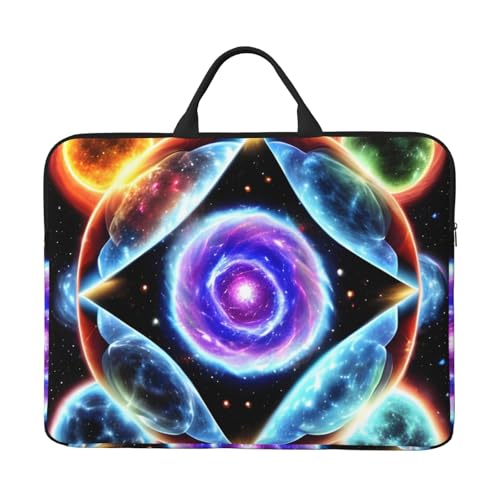IHVBRHHM Cosmic Stars Laptoptasche mit stoßfestem Futter und tragbarem Design, geeignet für Business und den täglichen Gebrauch. von IHVBRHHM