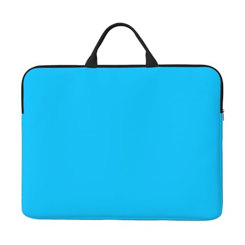 IHVBRHHM Einfarbige hellblaue Laptoptasche mit stoßfestem Futter und tragbarem Design, geeignet für Business und den täglichen Gebrauch. von IHVBRHHM