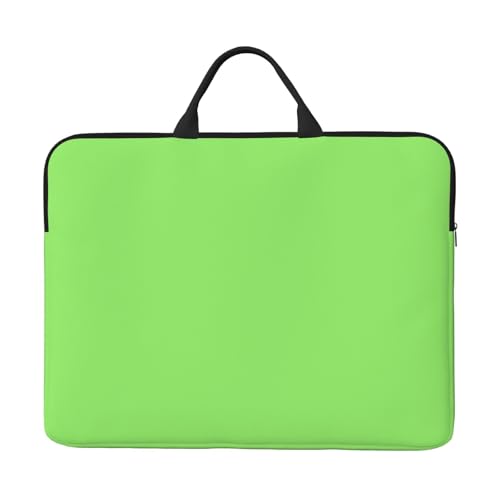 IHVBRHHM Einfarbige hellgrüne Laptoptasche mit stoßfestem Futter und tragbarem Design, geeignet für Business und den täglichen Gebrauch. von IHVBRHHM