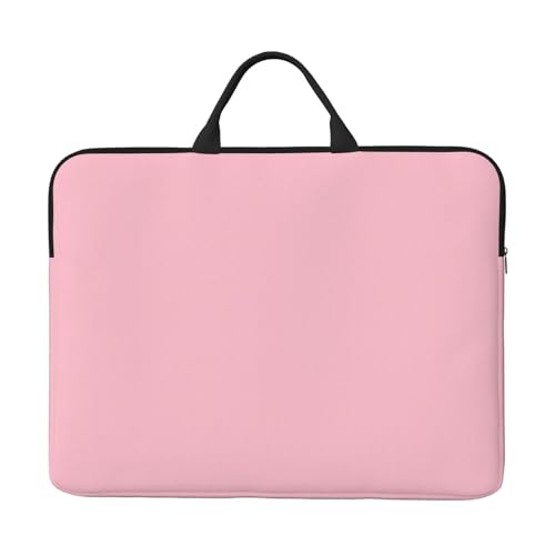 IHVBRHHM Einfarbige rosa Laptoptasche mit stoßfestem Futter und tragbarem Design, geeignet für Business und den täglichen Gebrauch. von IHVBRHHM