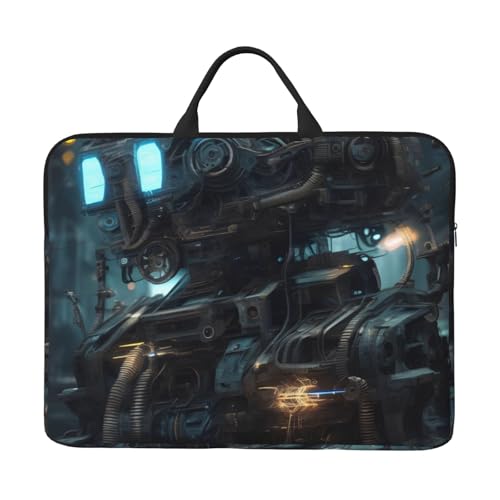 IHVBRHHM Future Robot 14-Zoll-Laptop-Tasche mit stoßfestem Futter und tragbarem Design, geeignet für den geschäftlichen und täglichen Gebrauch. von IHVBRHHM
