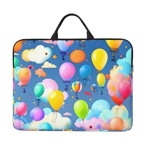 IHVBRHHM Laptoptasche mit buntem Luftballon, 35,6 cm (14 Zoll) mit stoßfestem Futter und tragbarem Design, geeignet für Business und Alltag. von IHVBRHHM