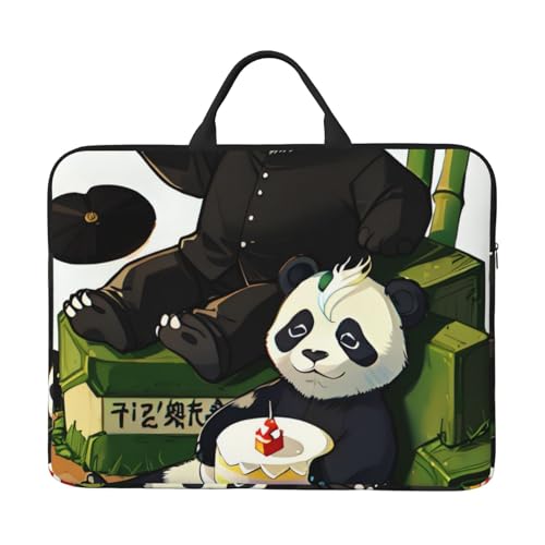 IHVBRHHM Pandas Of Father And Son 14-Zoll-Laptop-Tasche mit stoßfestem Futter und tragbarem Design, geeignet für den geschäftlichen und täglichen Gebrauch. von IHVBRHHM